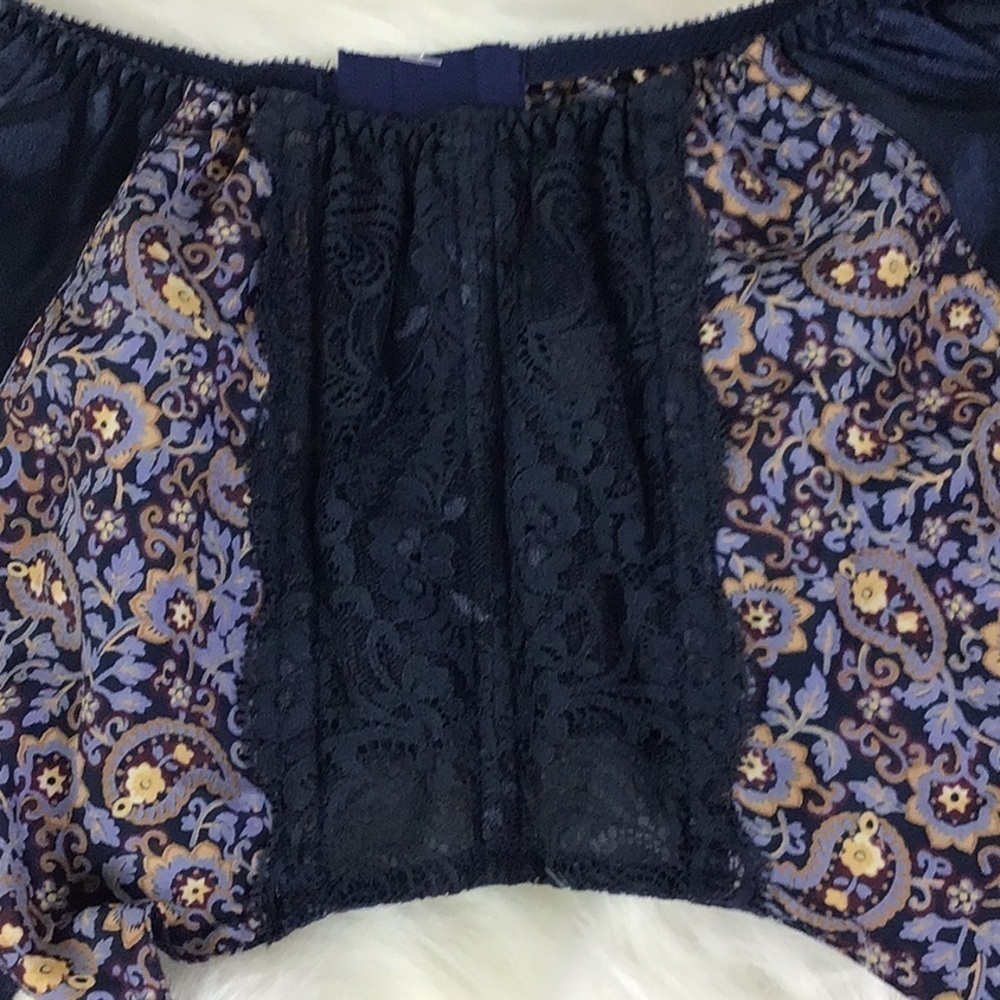 Natori Women’s Size Small Garter Belt Blue floral & Lace Special Occasion - Picture 3 of 8